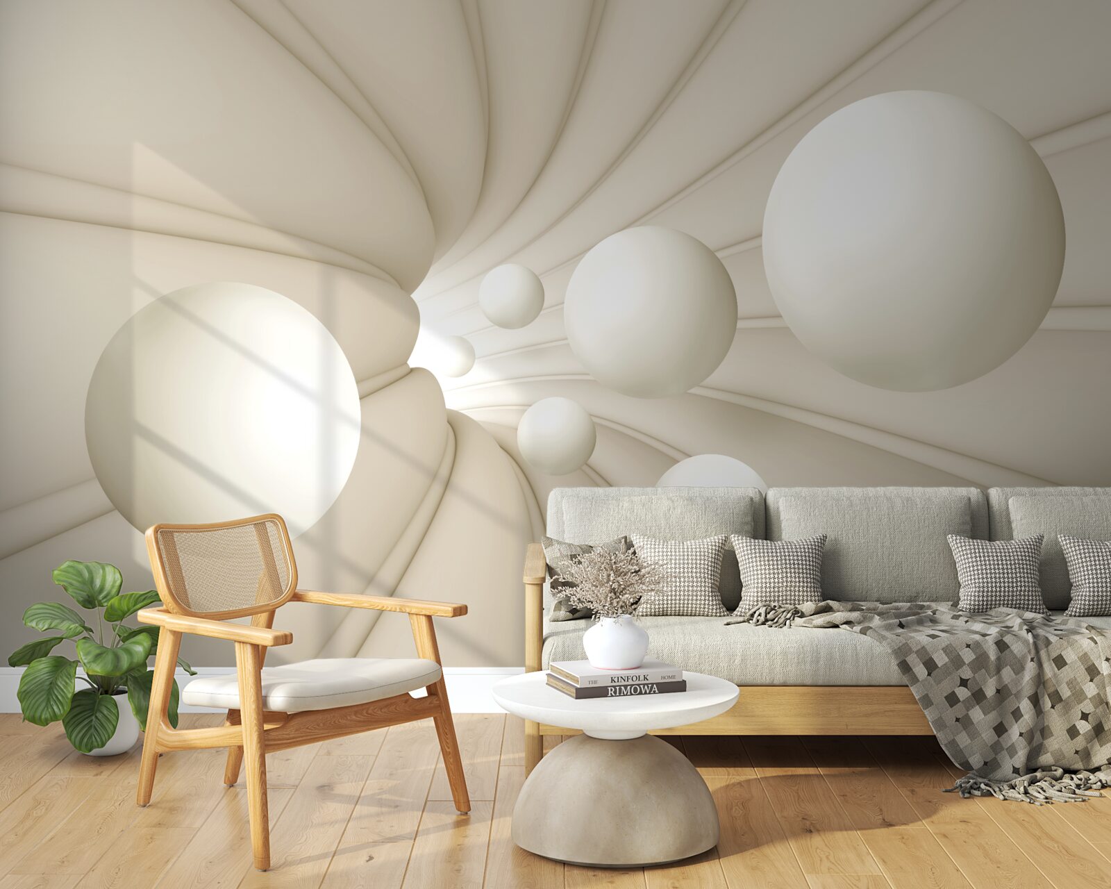 Fototapet bile albe de diferite mărimi și forme