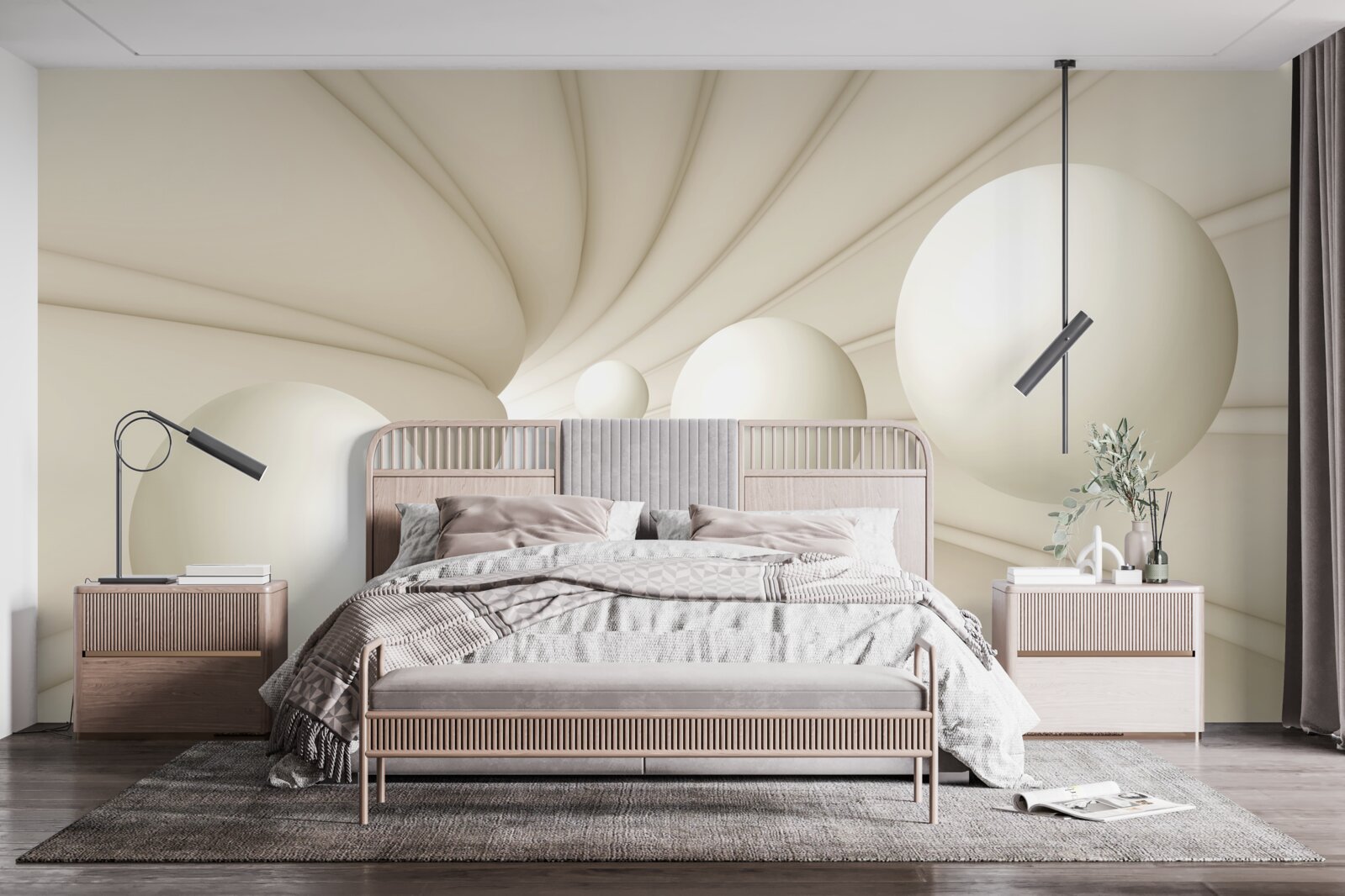 Fototapet bile albe de diferite mărimi și forme