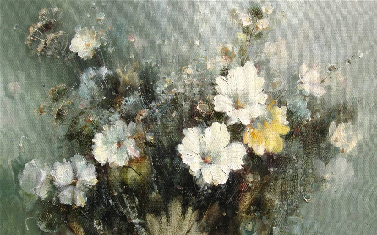 Fototapet compoziția diferitelor tipuri de flori