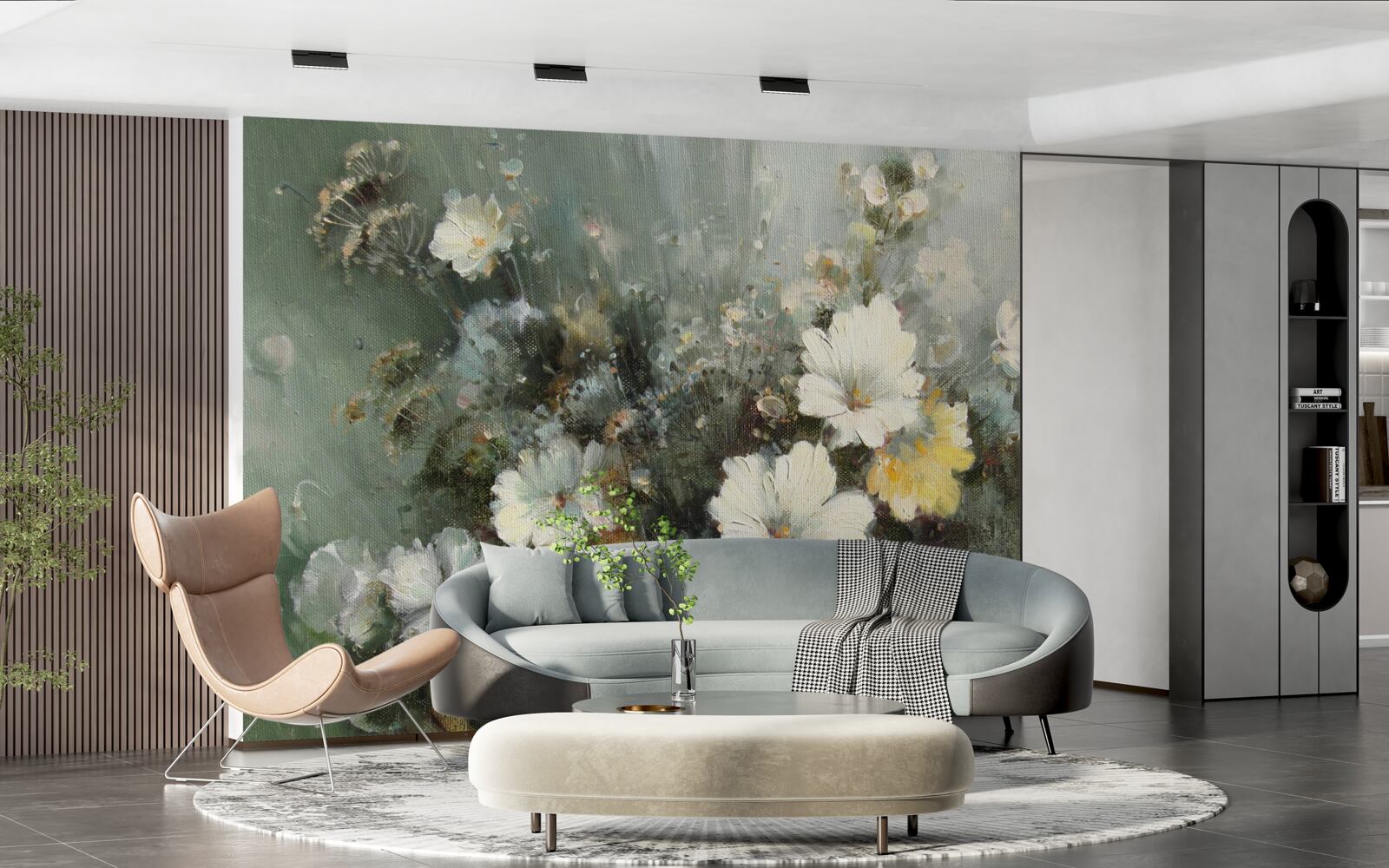 Fototapet compoziția diferitelor tipuri de flori