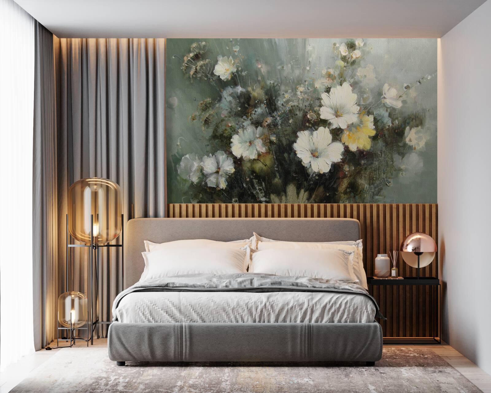 Fototapet compoziția diferitelor tipuri de flori