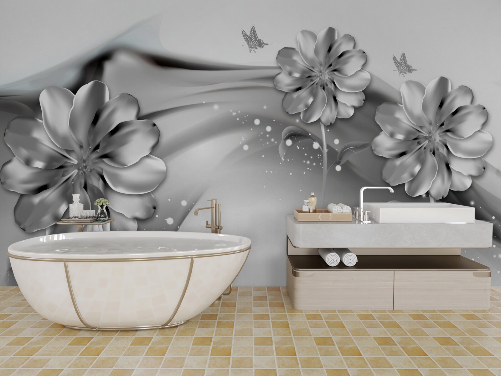 Fototapet contururi personalizate ale nuanței