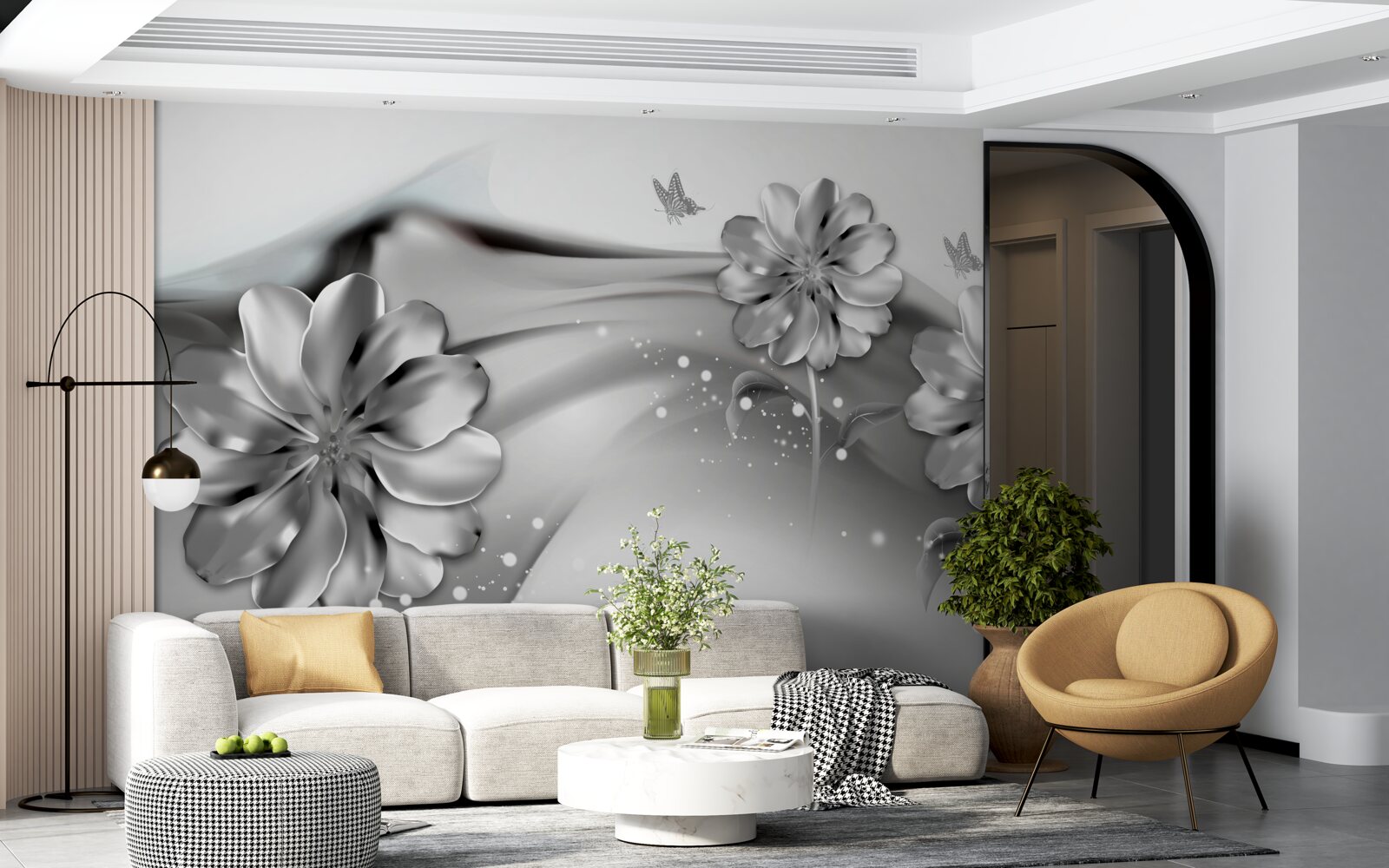 Fototapet contururi personalizate ale nuanței