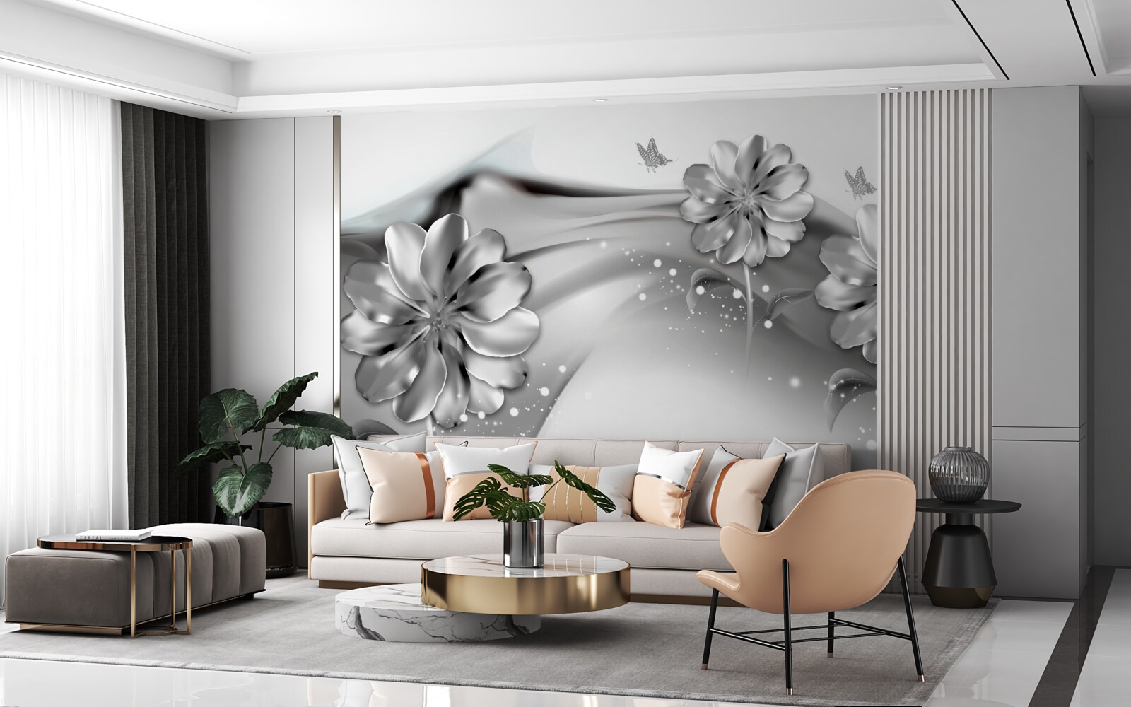 Fototapet contururi personalizate ale nuanței