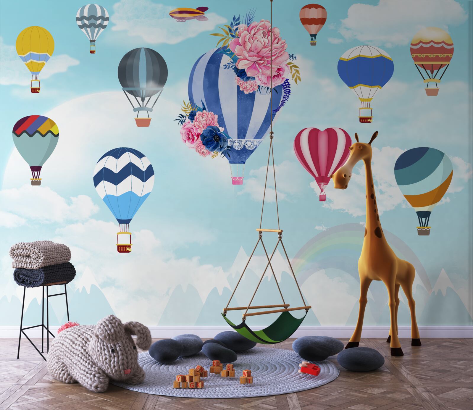 Fototapet bile luminoase pe cer