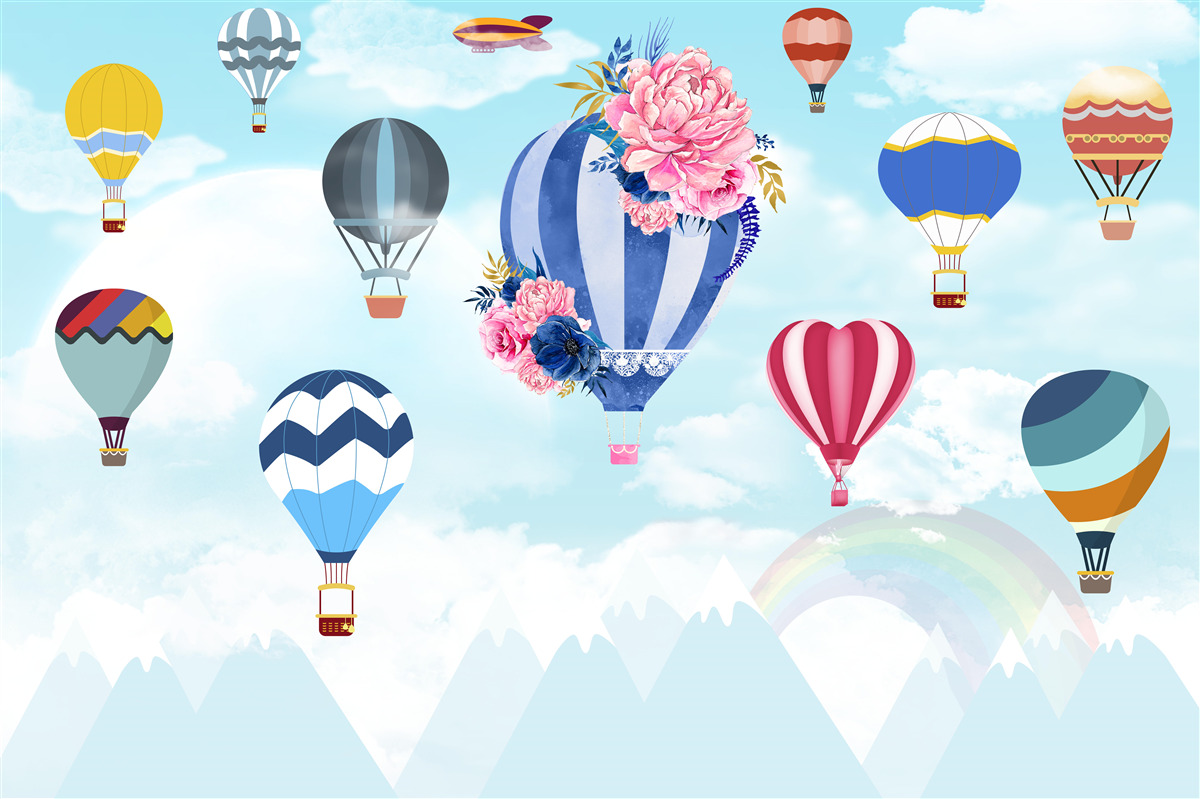 Fototapet bile de toate culorile curcubeului