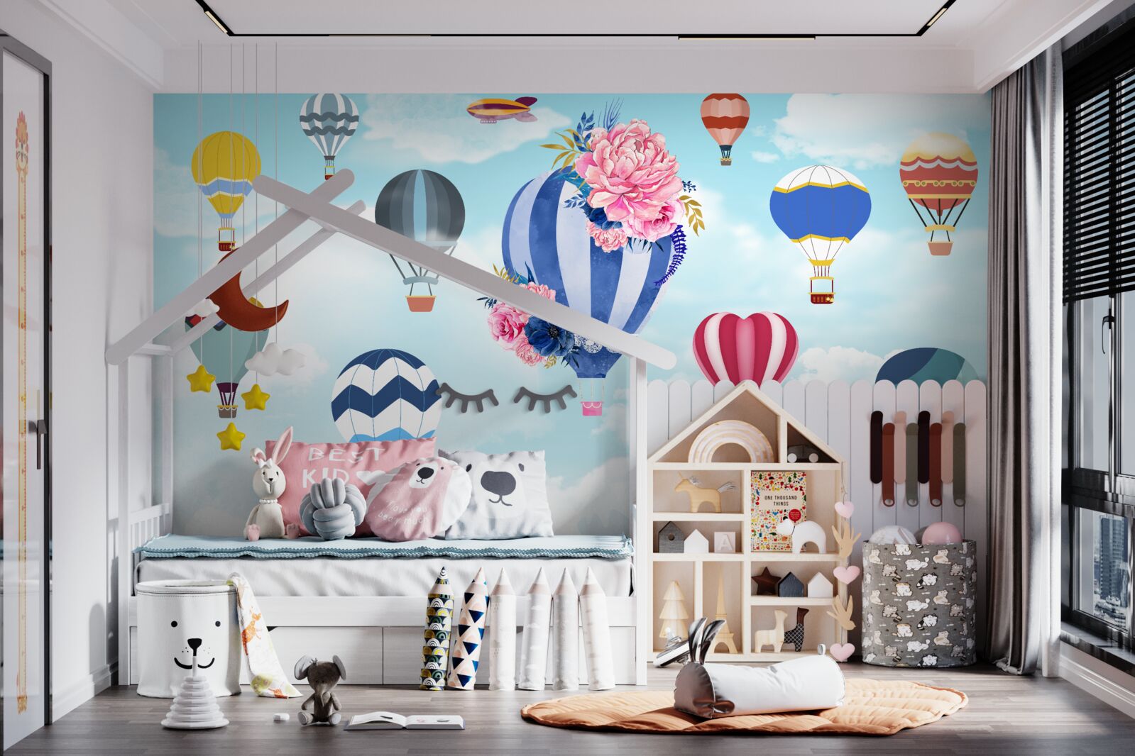 Fototapet bile de toate culorile curcubeului