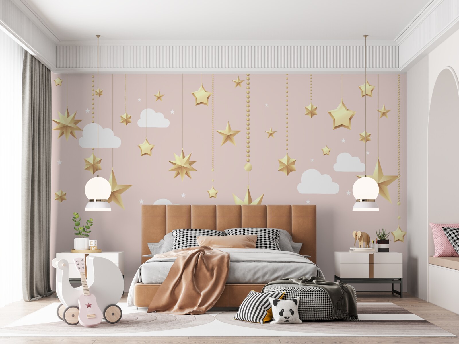 Fototapet stelele de aur cad