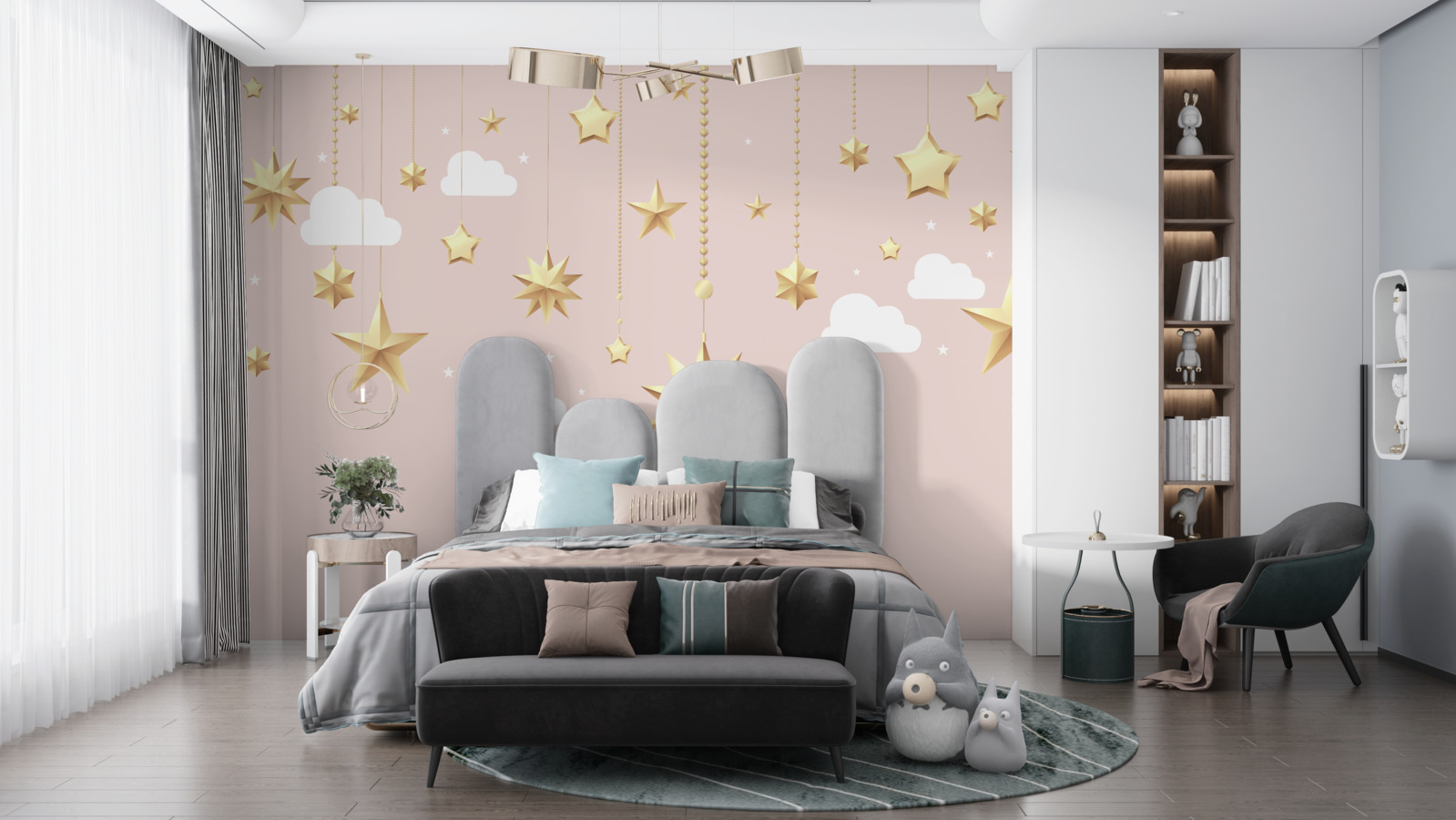 Fototapet stelele de aur cad