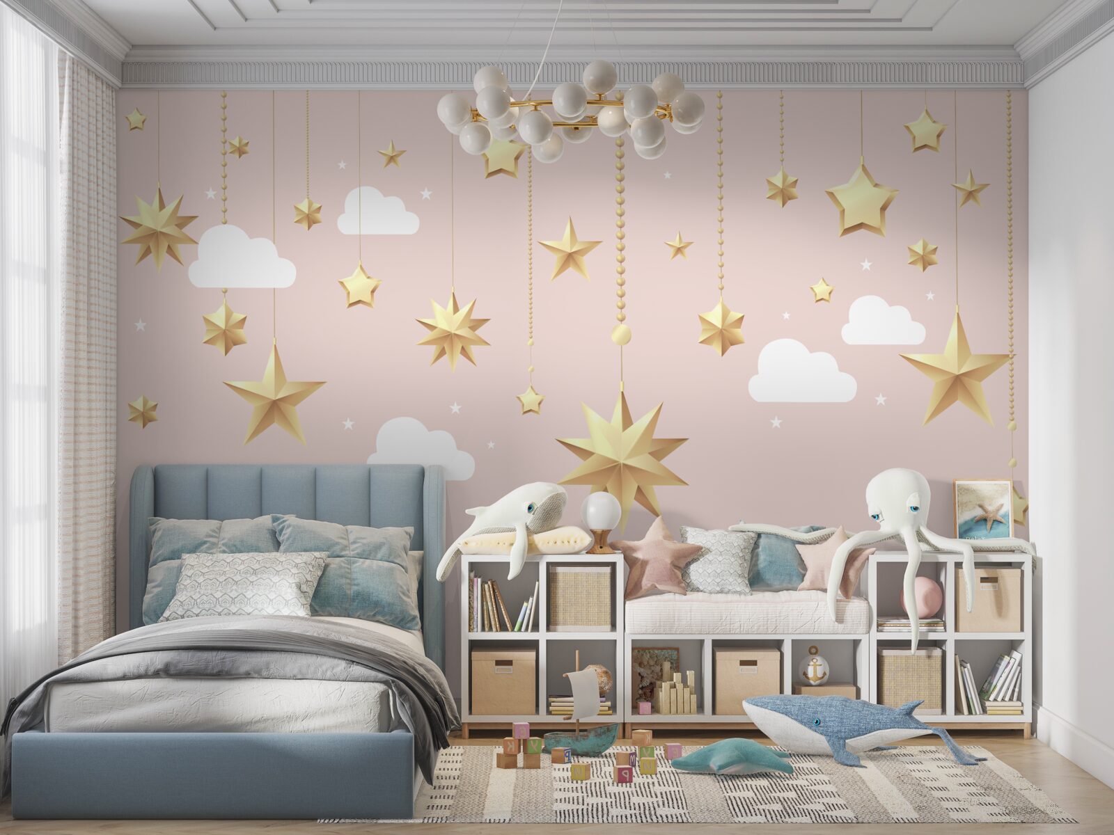 Fototapet stelele de aur cad