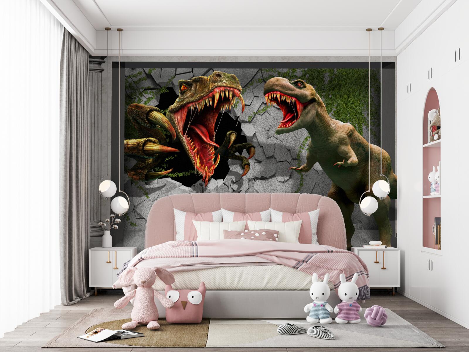 Fototapet dinozaurii își exprimă furia