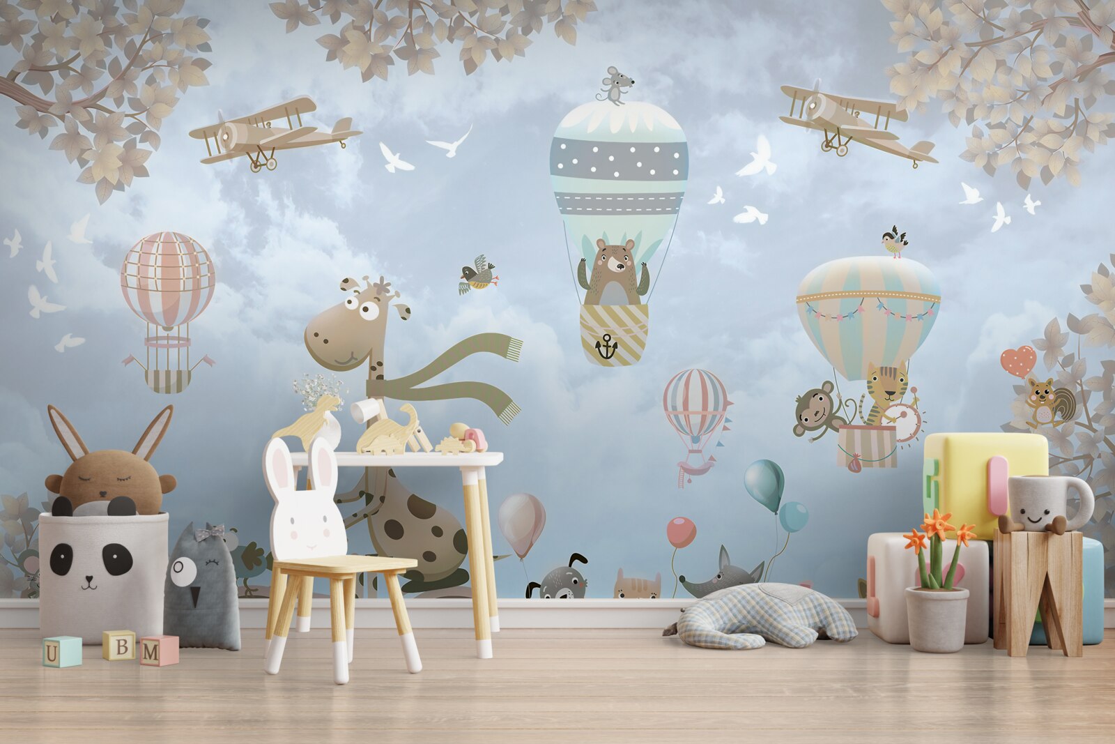 Fototapet animalele se deplasează prin diferite moduri de transport