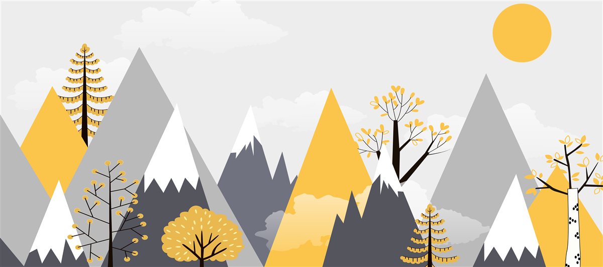 Fototapet vârfuri de munte