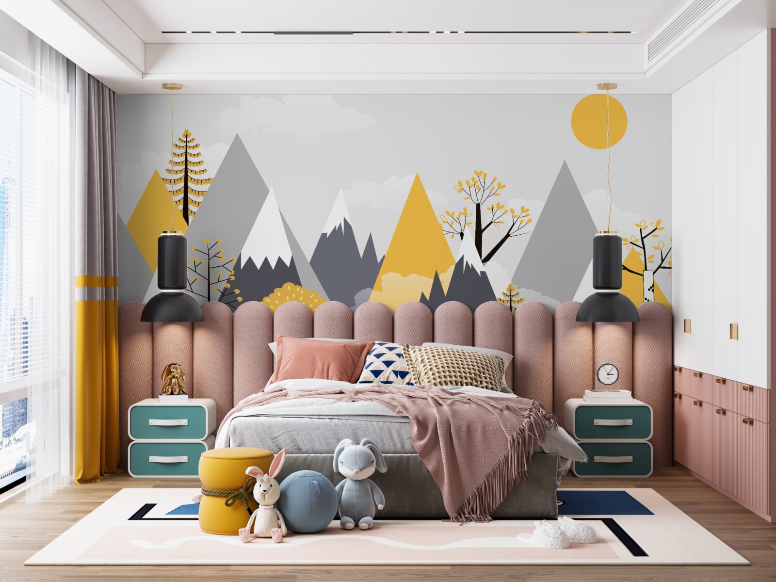 Fototapet vârfuri de munte