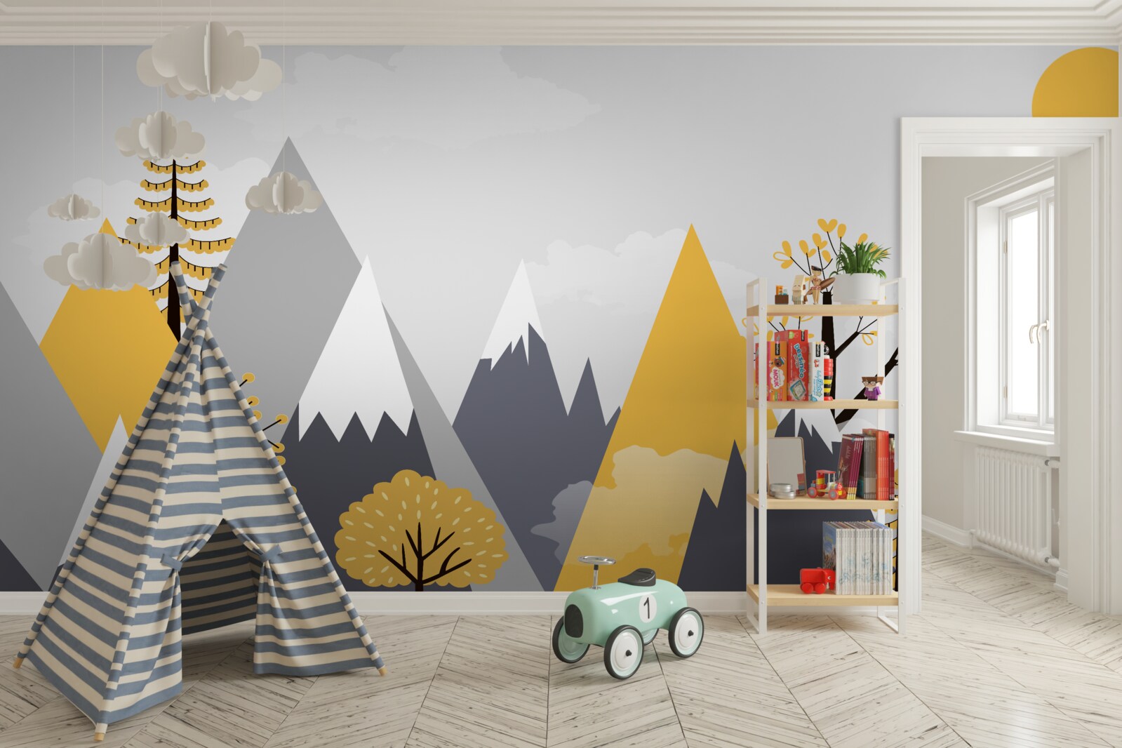 Fototapet vârfuri de munte