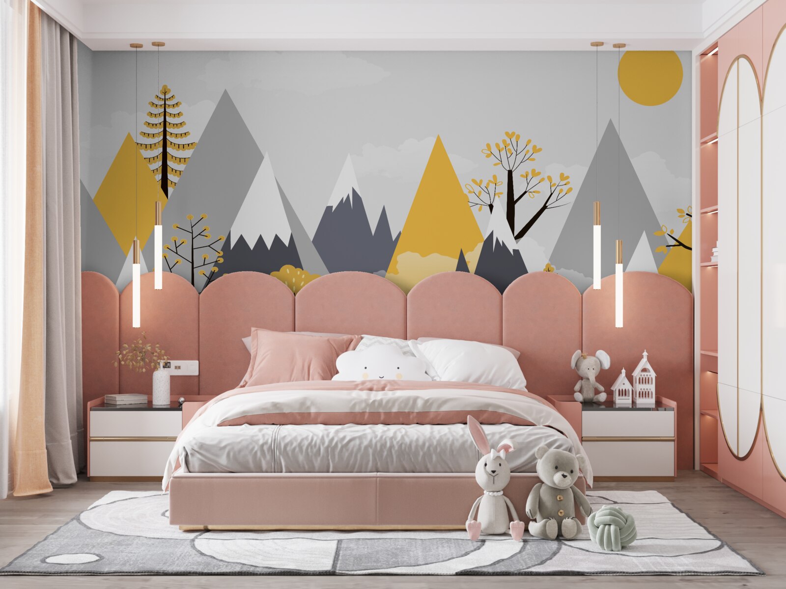 Fototapet vârfuri de munte