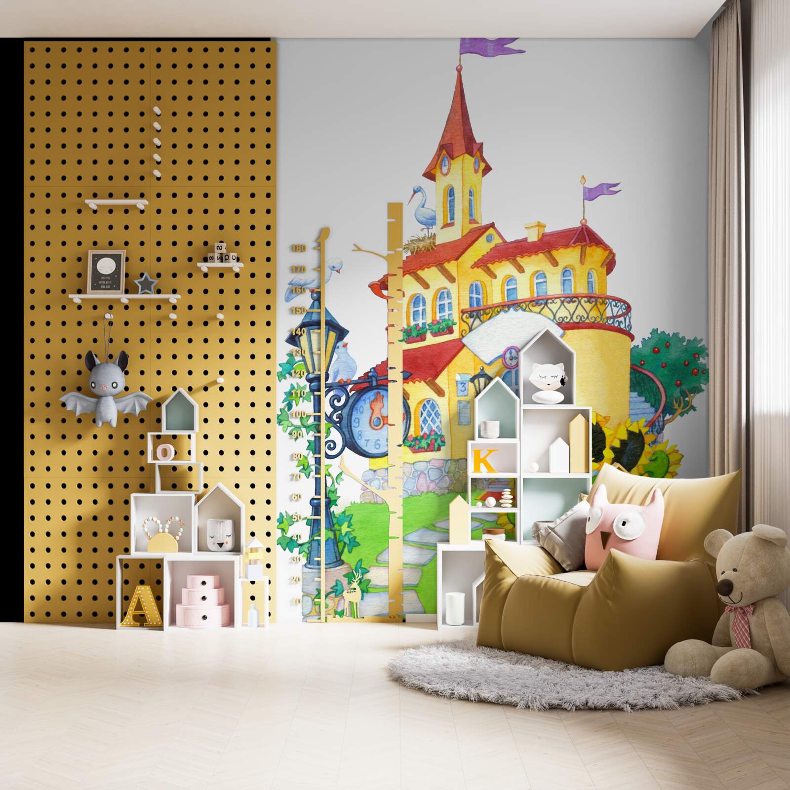 Fototapet castelul reprezentat în pictură