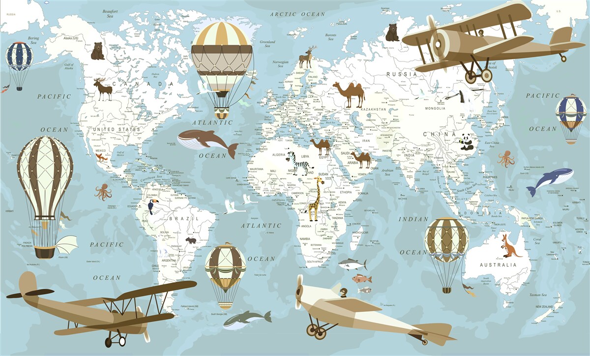 Fototapet harta lumii