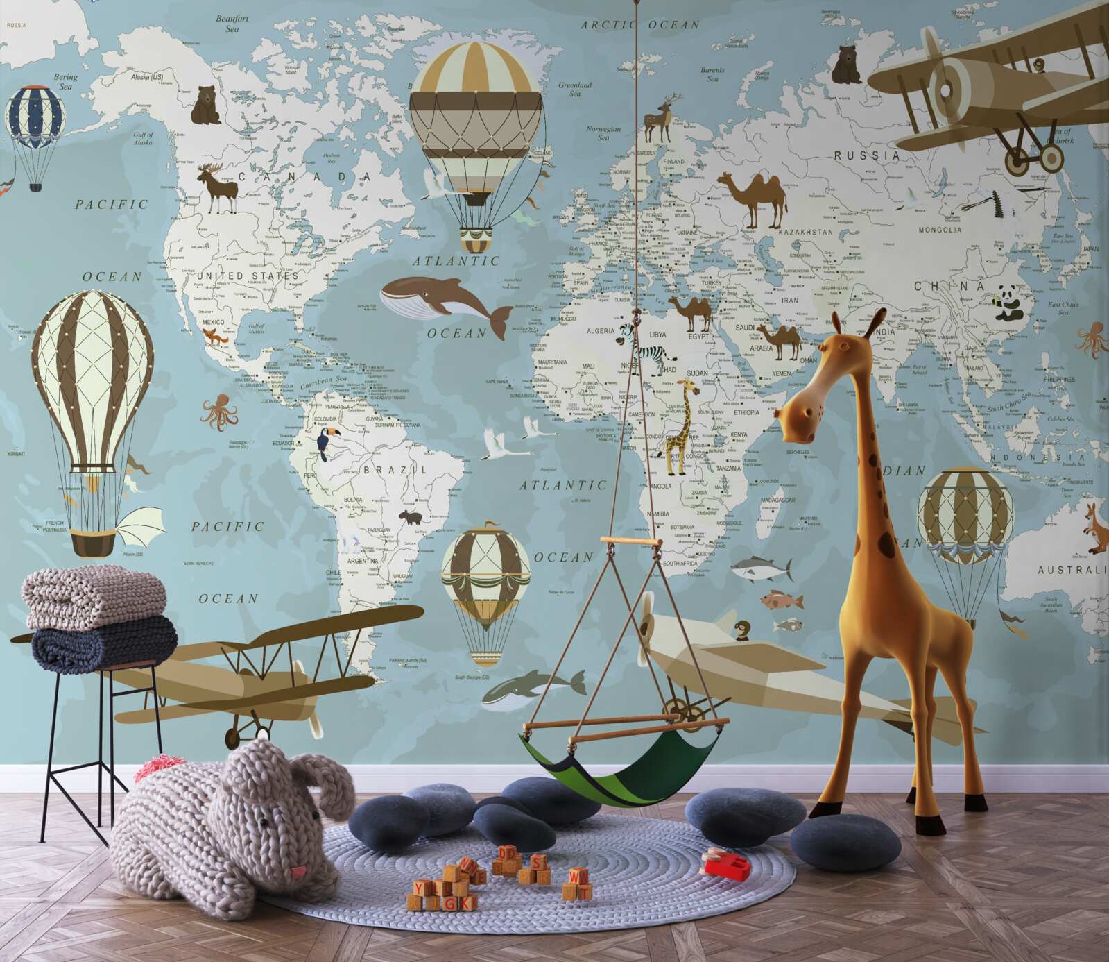 Fototapet harta lumii