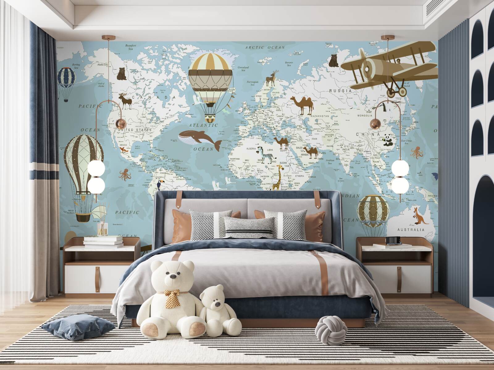 Fototapet harta lumii