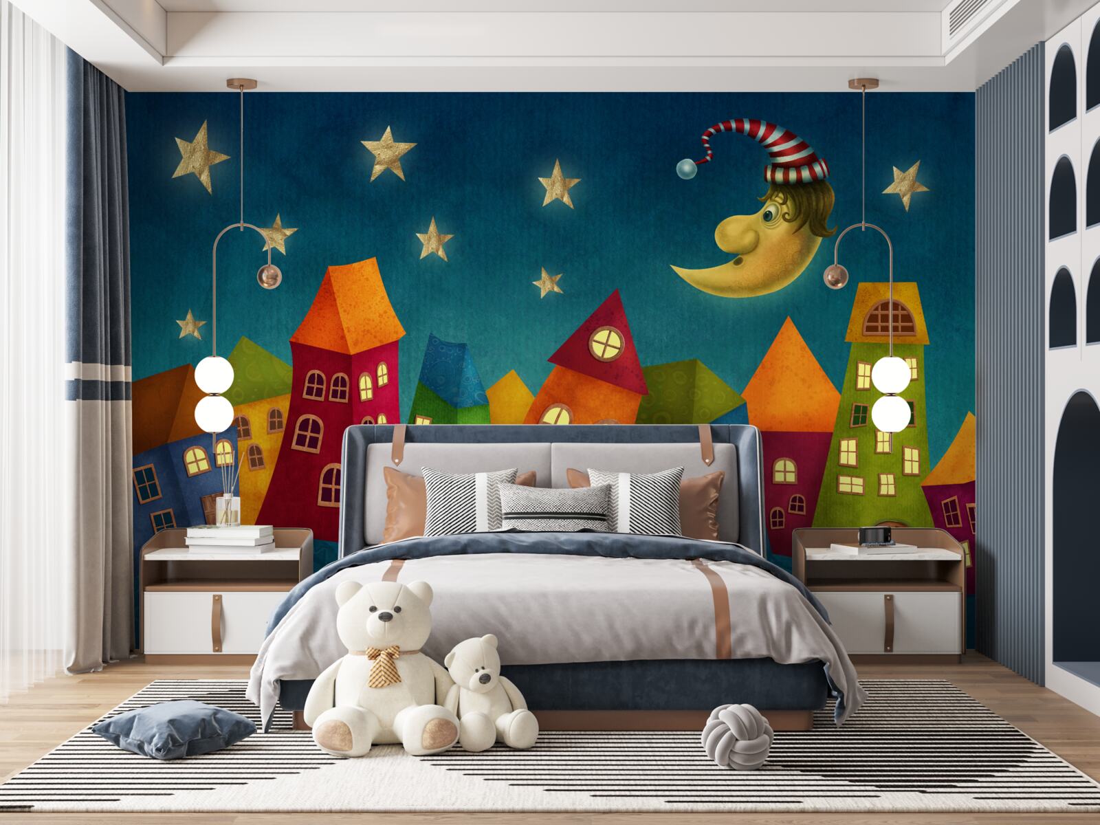 Fototapet clădiri luminoase