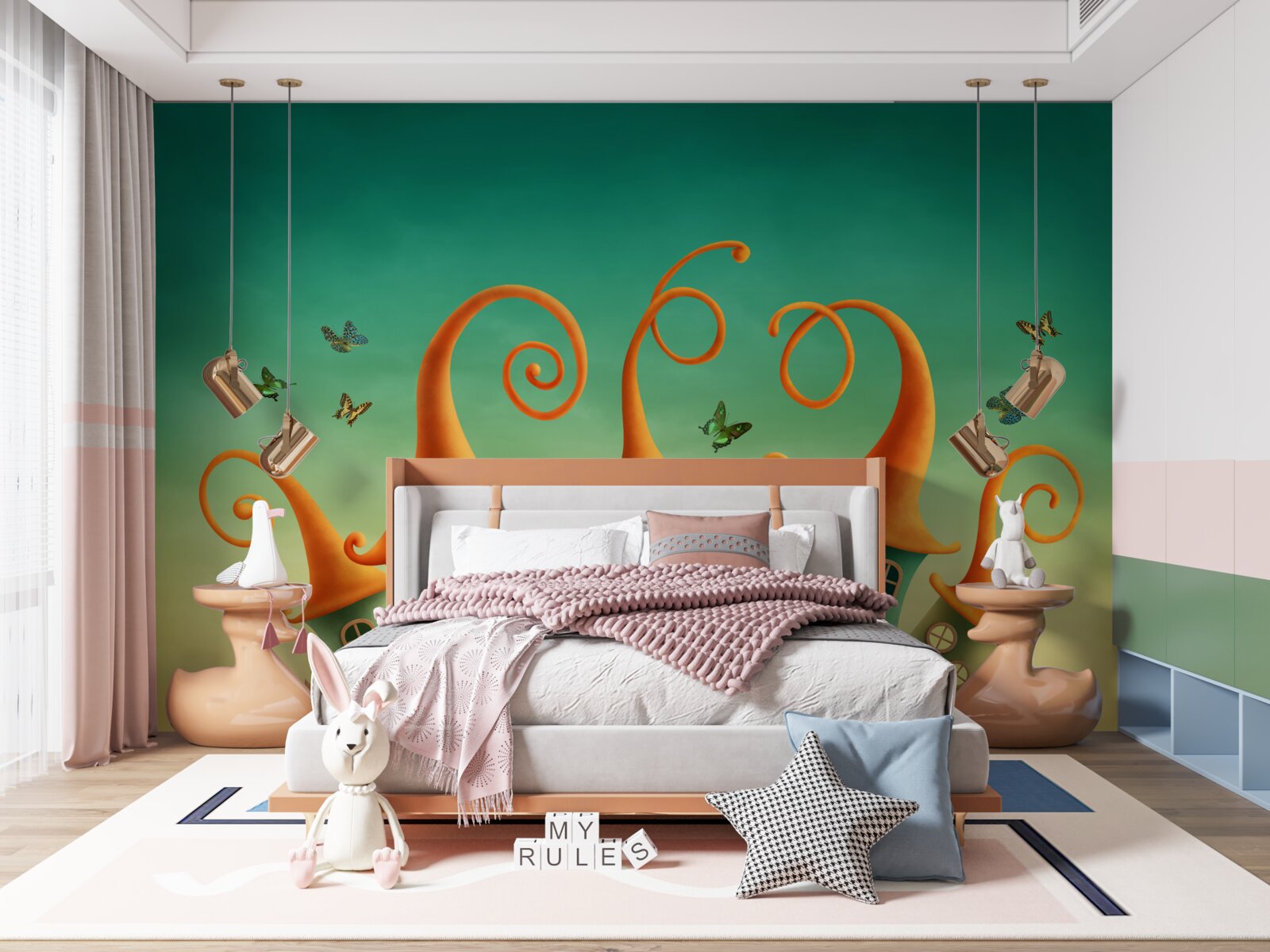 Fototapet case uimitoare de basm