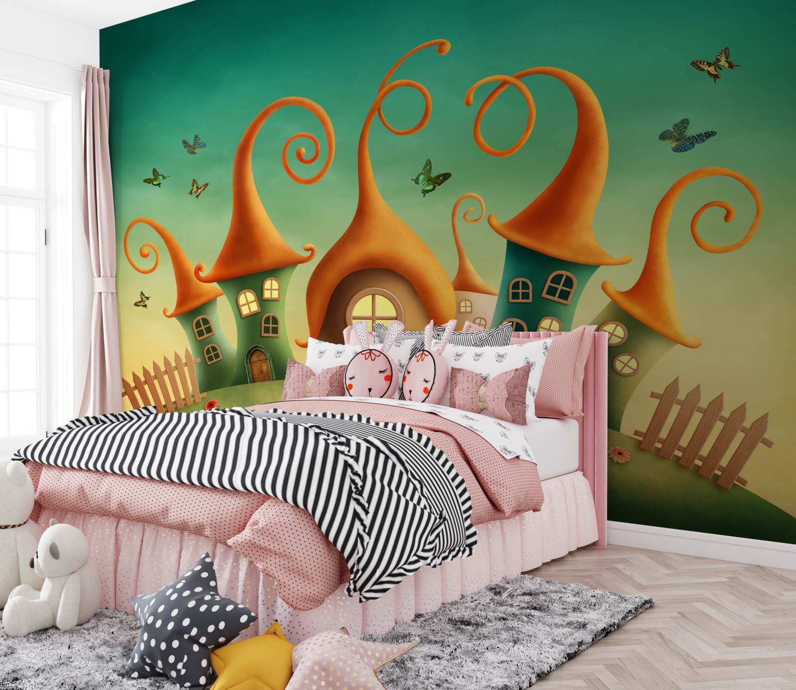 Fototapet case uimitoare de basm