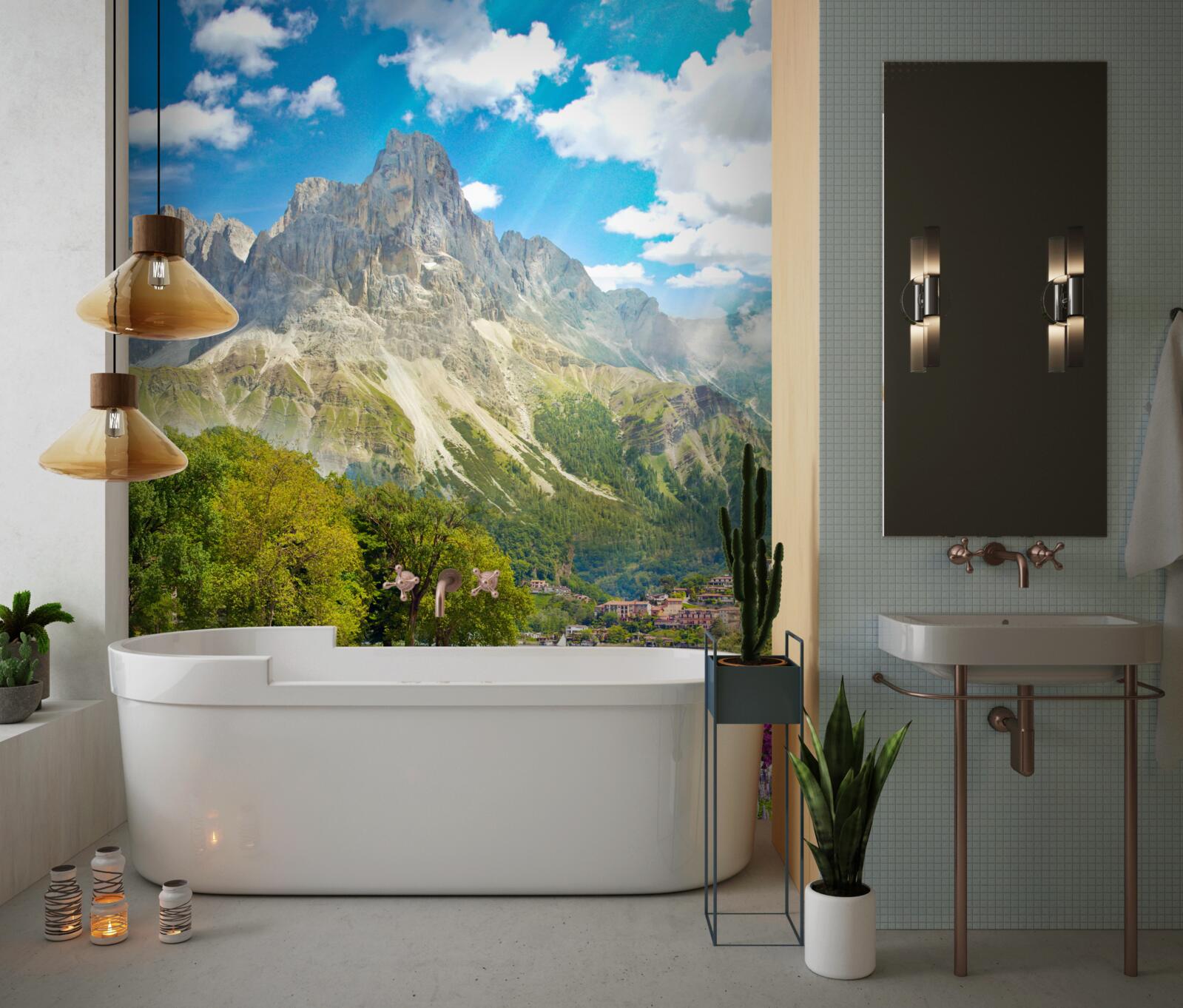 Fototapet vârf maiestuos și atractiv