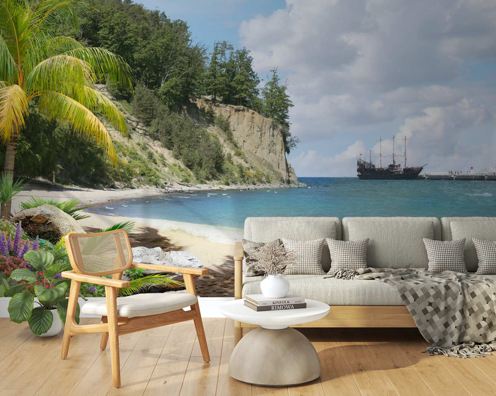 Fototapet port cu nave