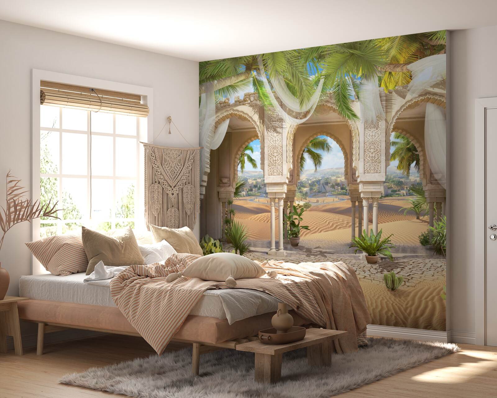 Fototapet panoramă a deșertului de la palat