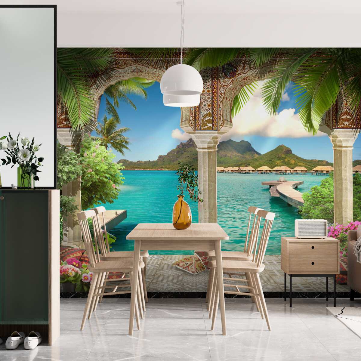 Fototapet terasă minunată pentru relaxare