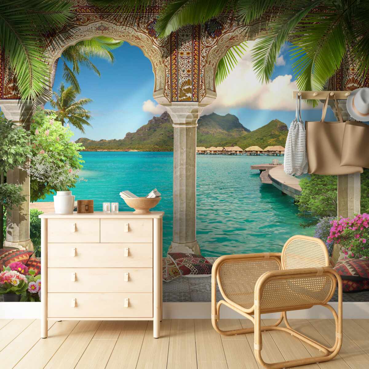 Fototapet terasă minunată pentru relaxare