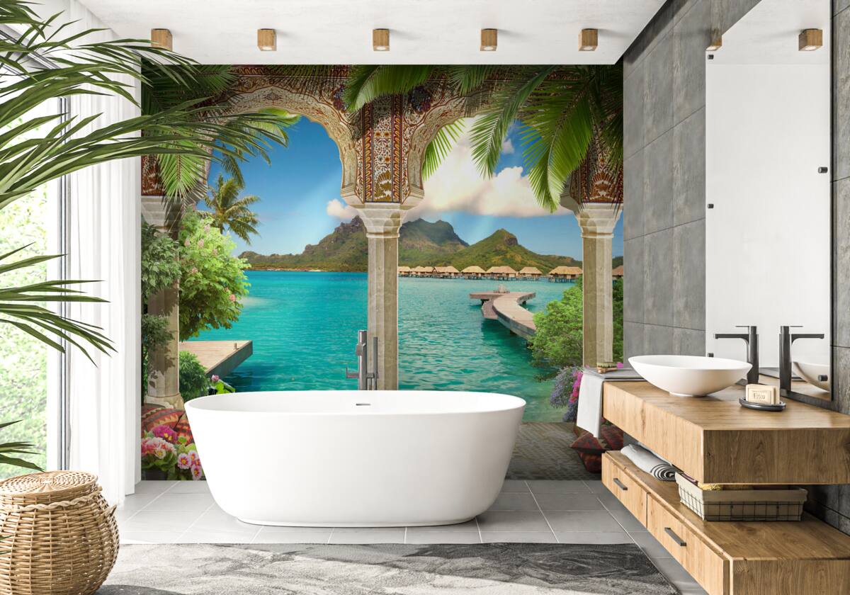 Fototapet terasă minunată pentru relaxare