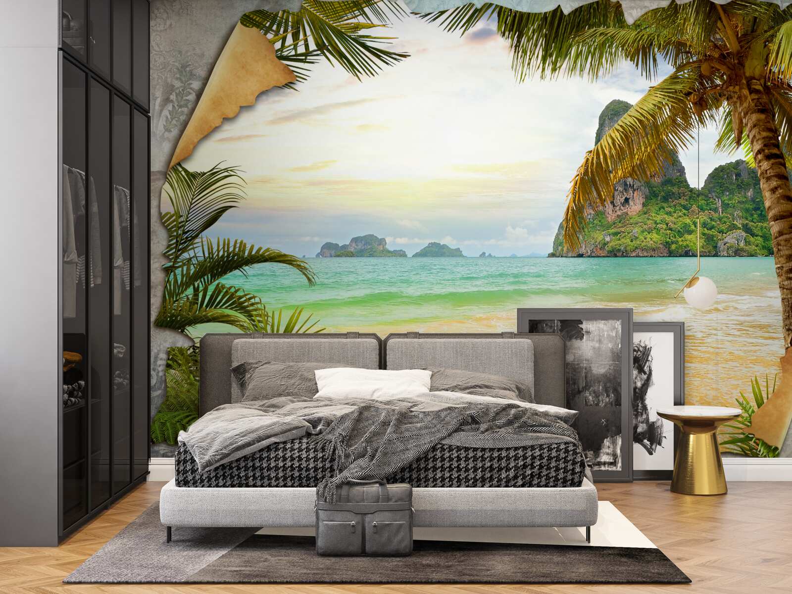 Fototapet ocean și stânci