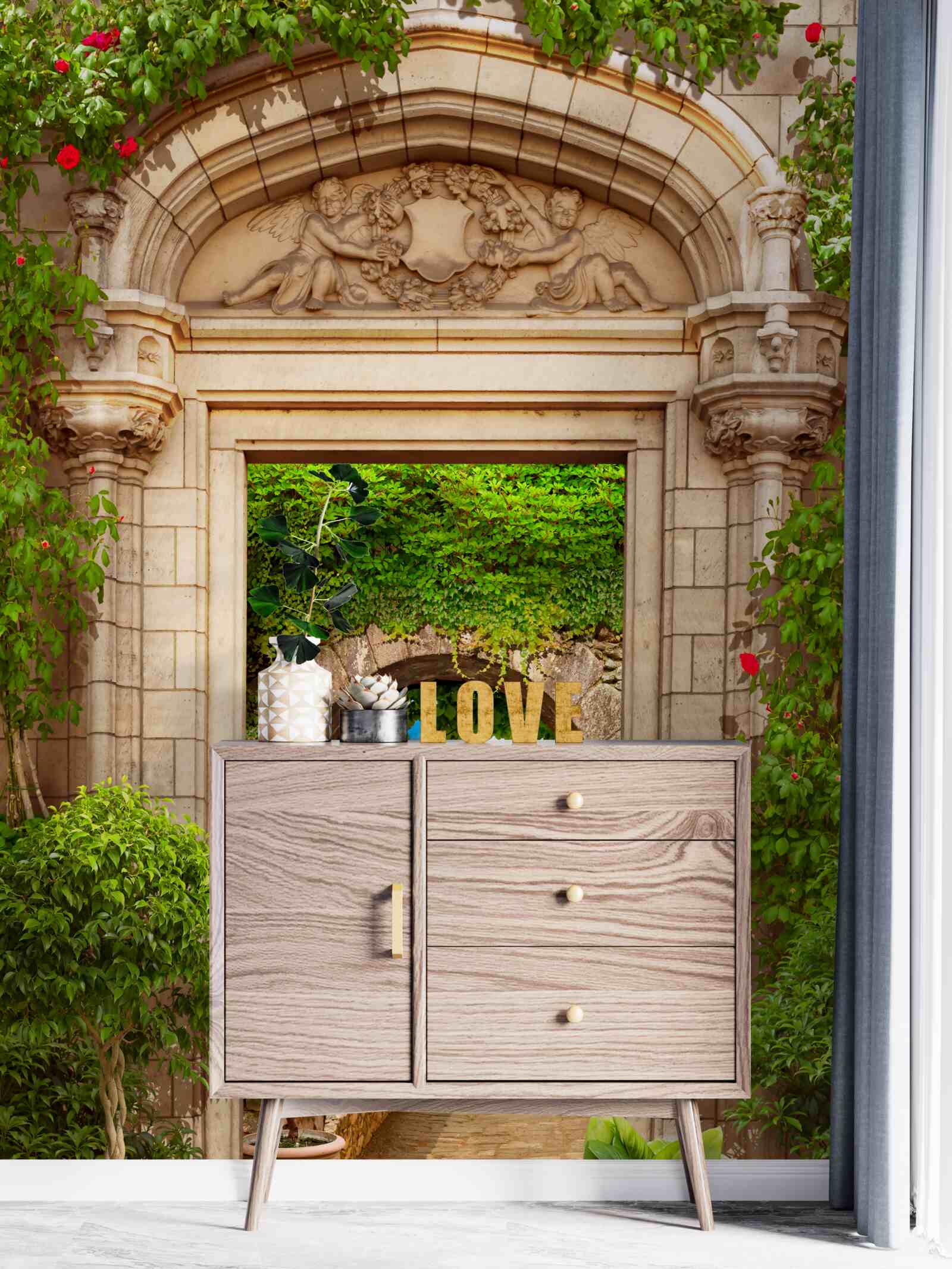 Fototapet tranziție excelentă sub arcadă