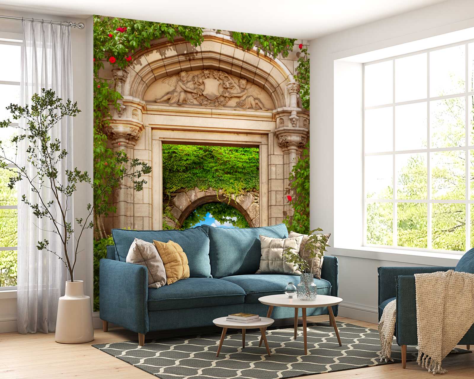 Fototapet tranziție excelentă sub arcadă