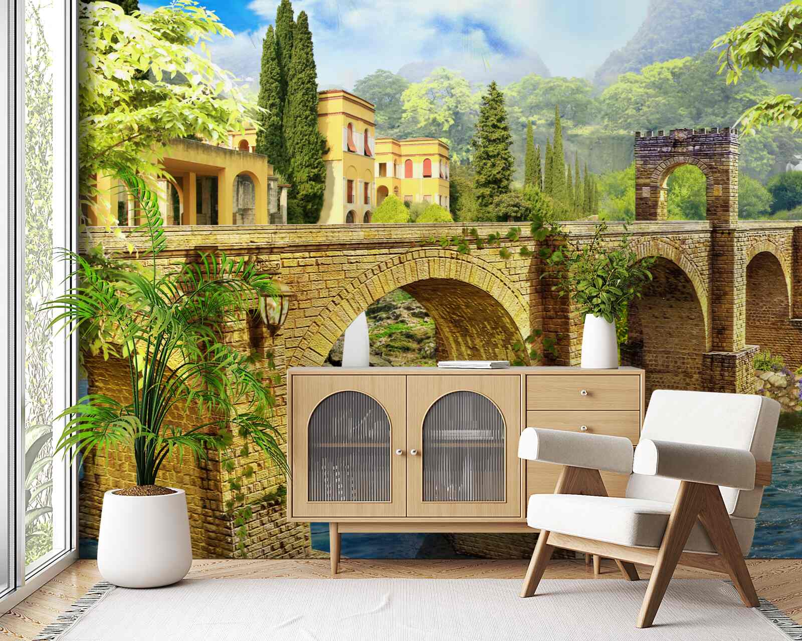 Fototapet magnific pod de canal arhitectural