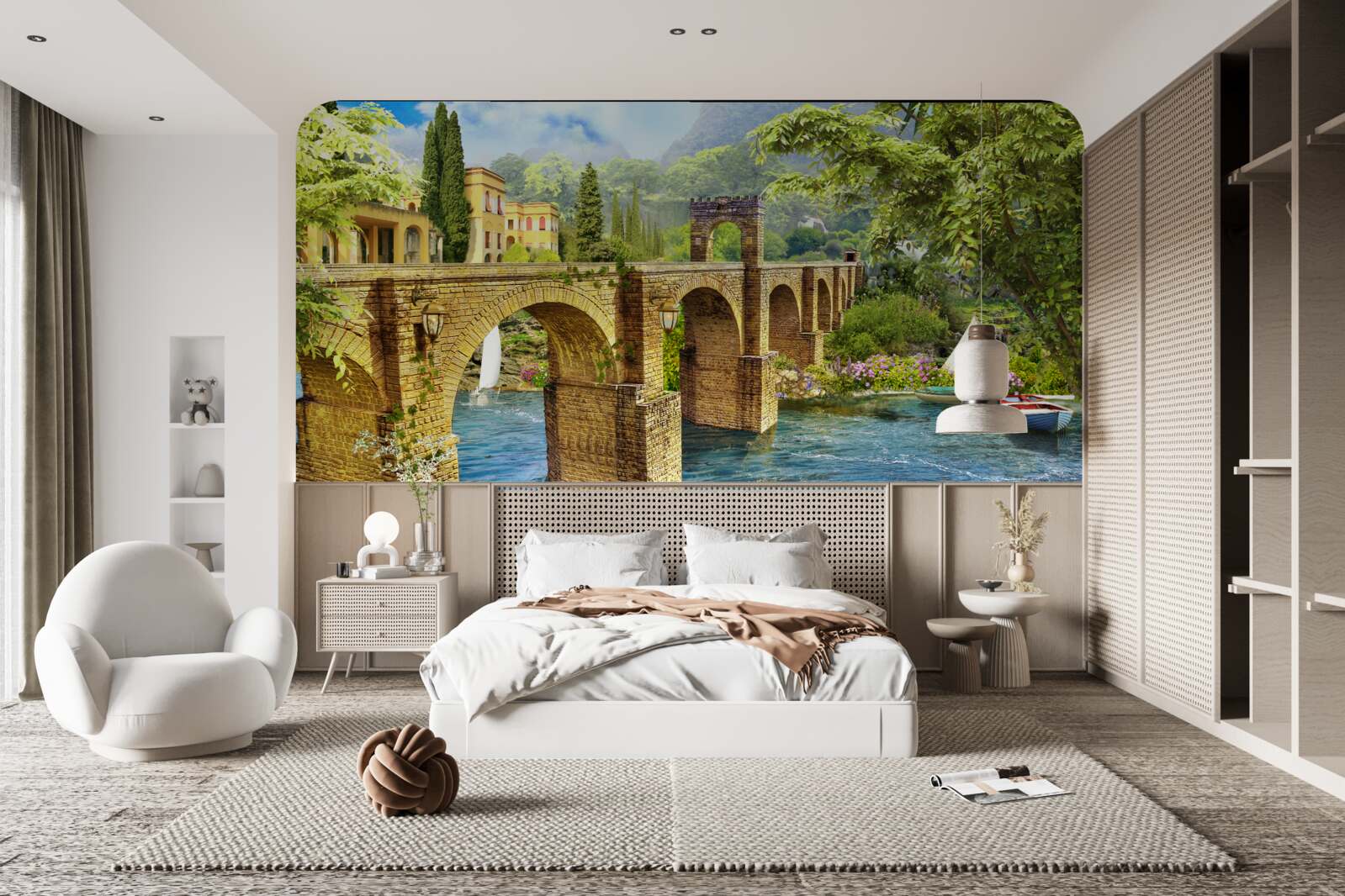 Fototapet magnific pod de canal arhitectural