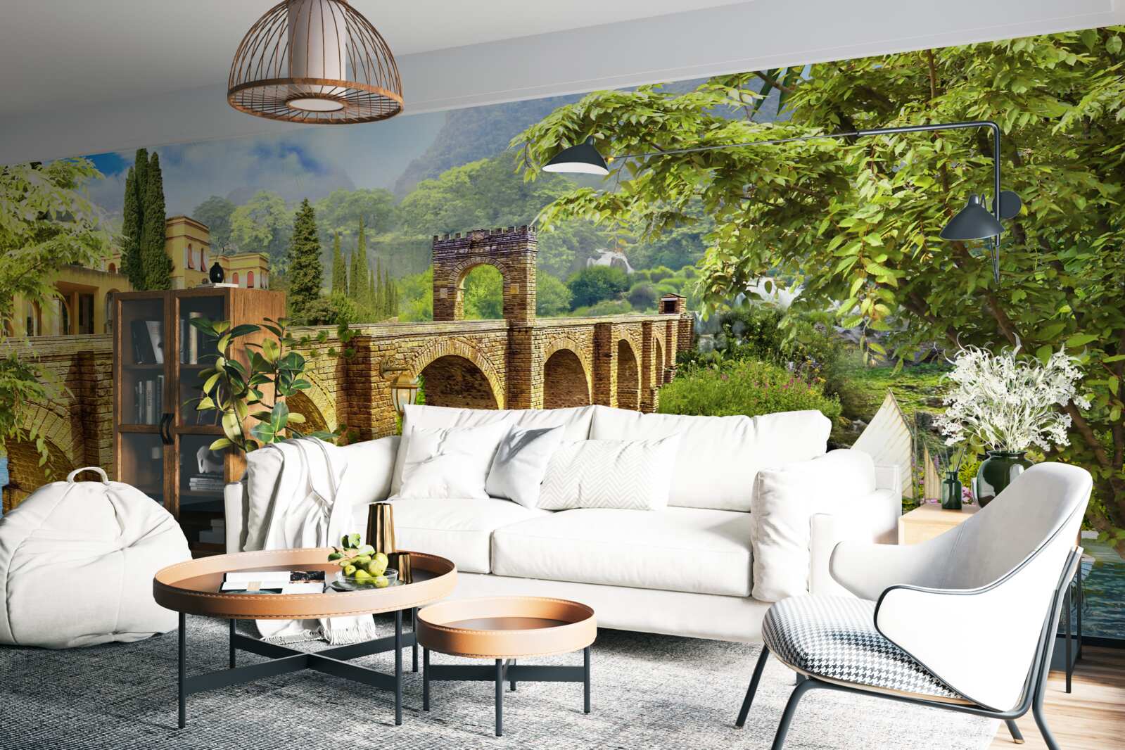 Fototapet magnific pod de canal arhitectural