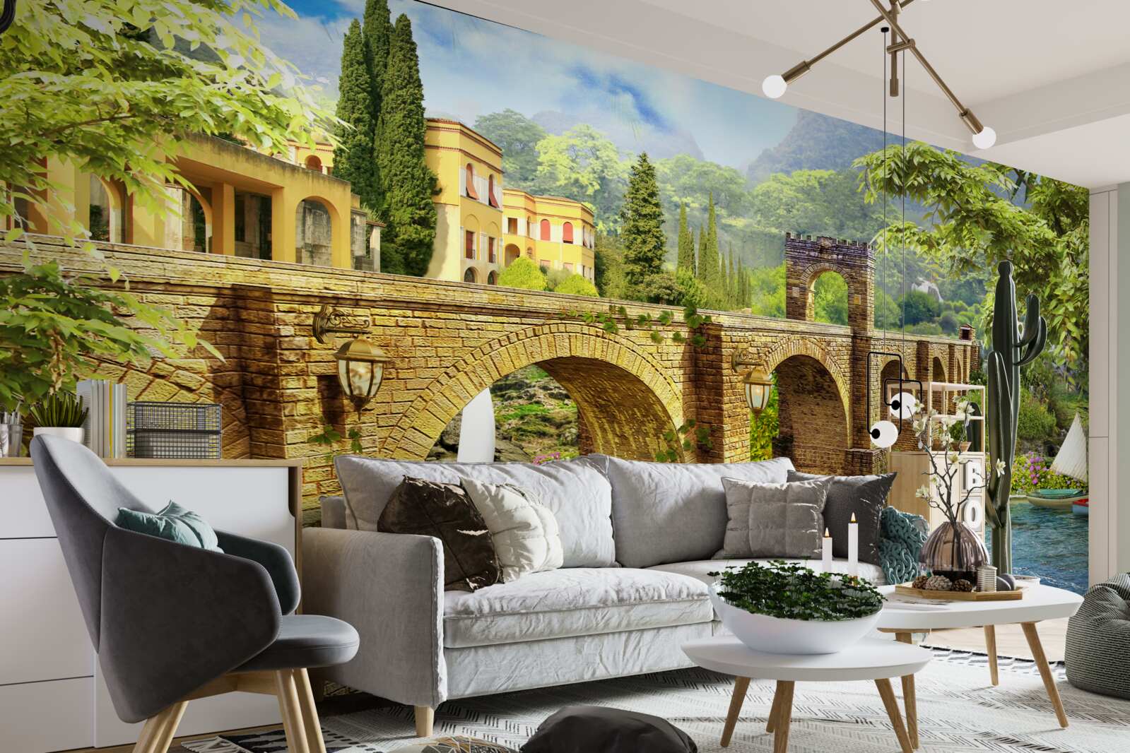 Fototapet magnific pod de canal arhitectural