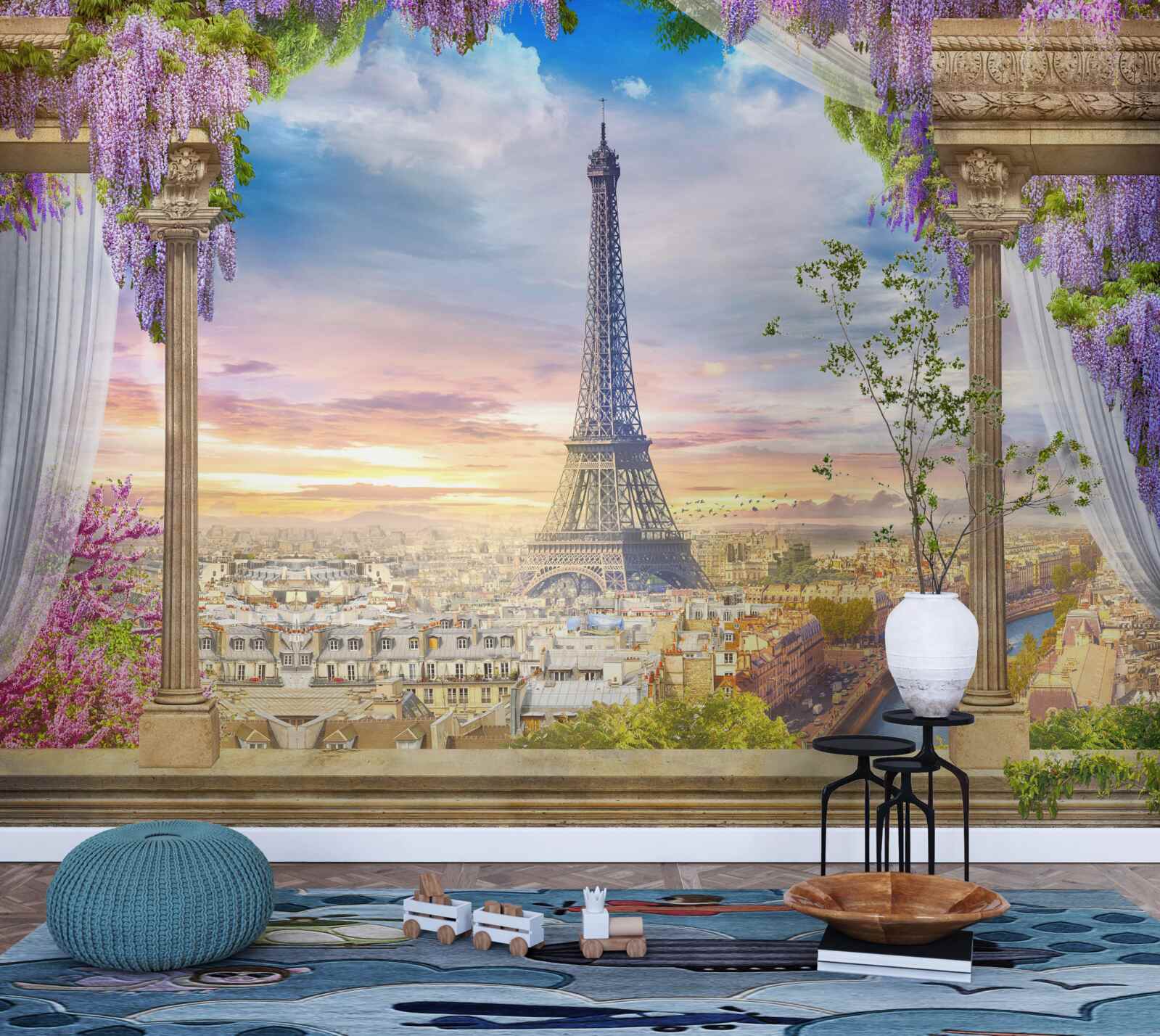 Fototapet vedere magnifică a turnului eiffel