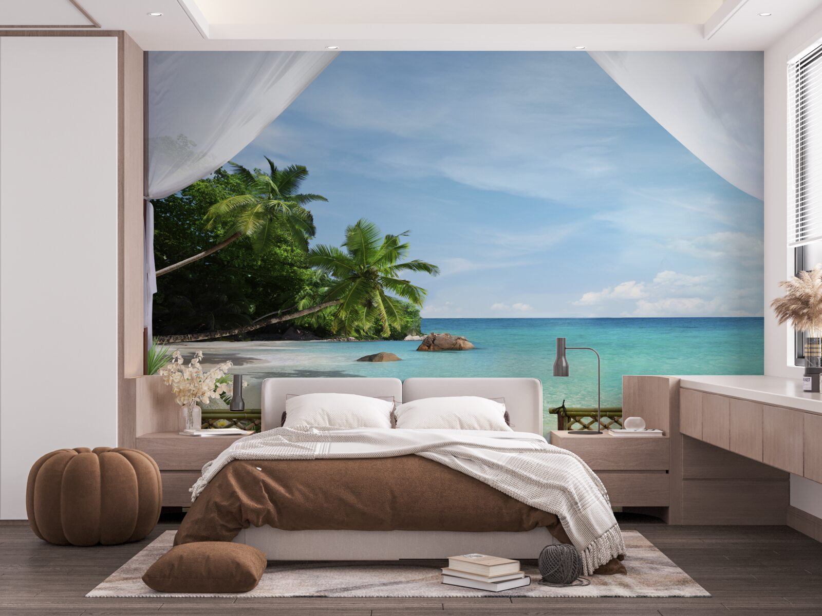 Fototapet acces la plajă și la țărmul mării