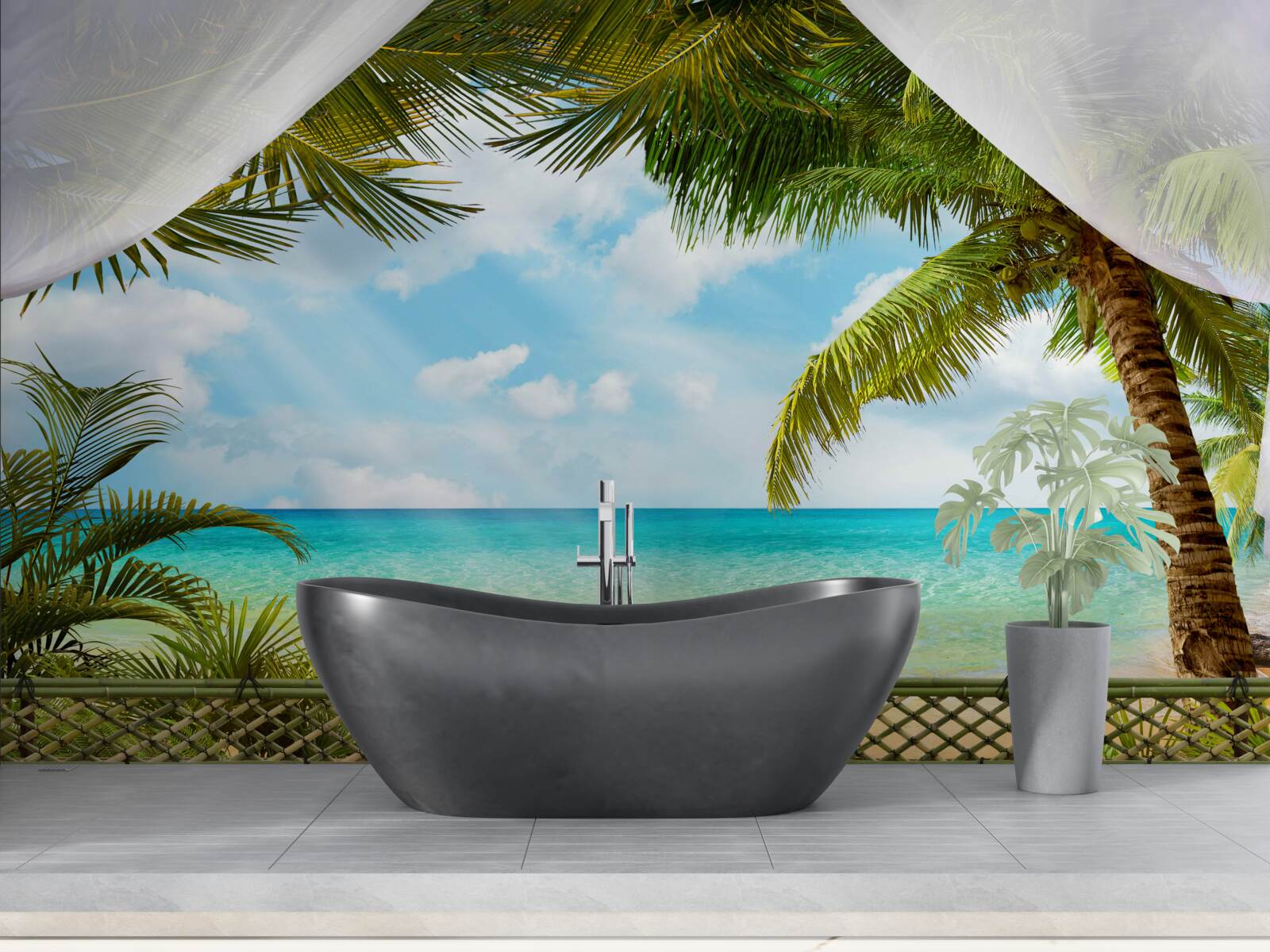 Fototapet vedere pitorească la mare