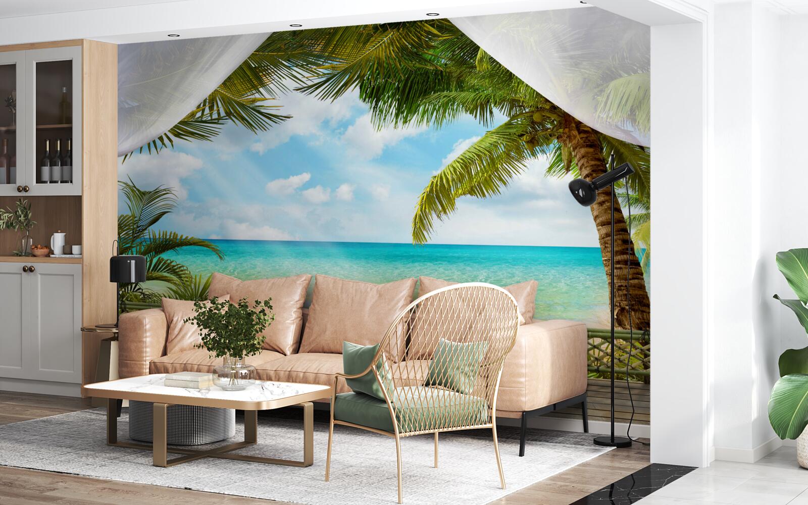 Fototapet vedere pitorească la mare