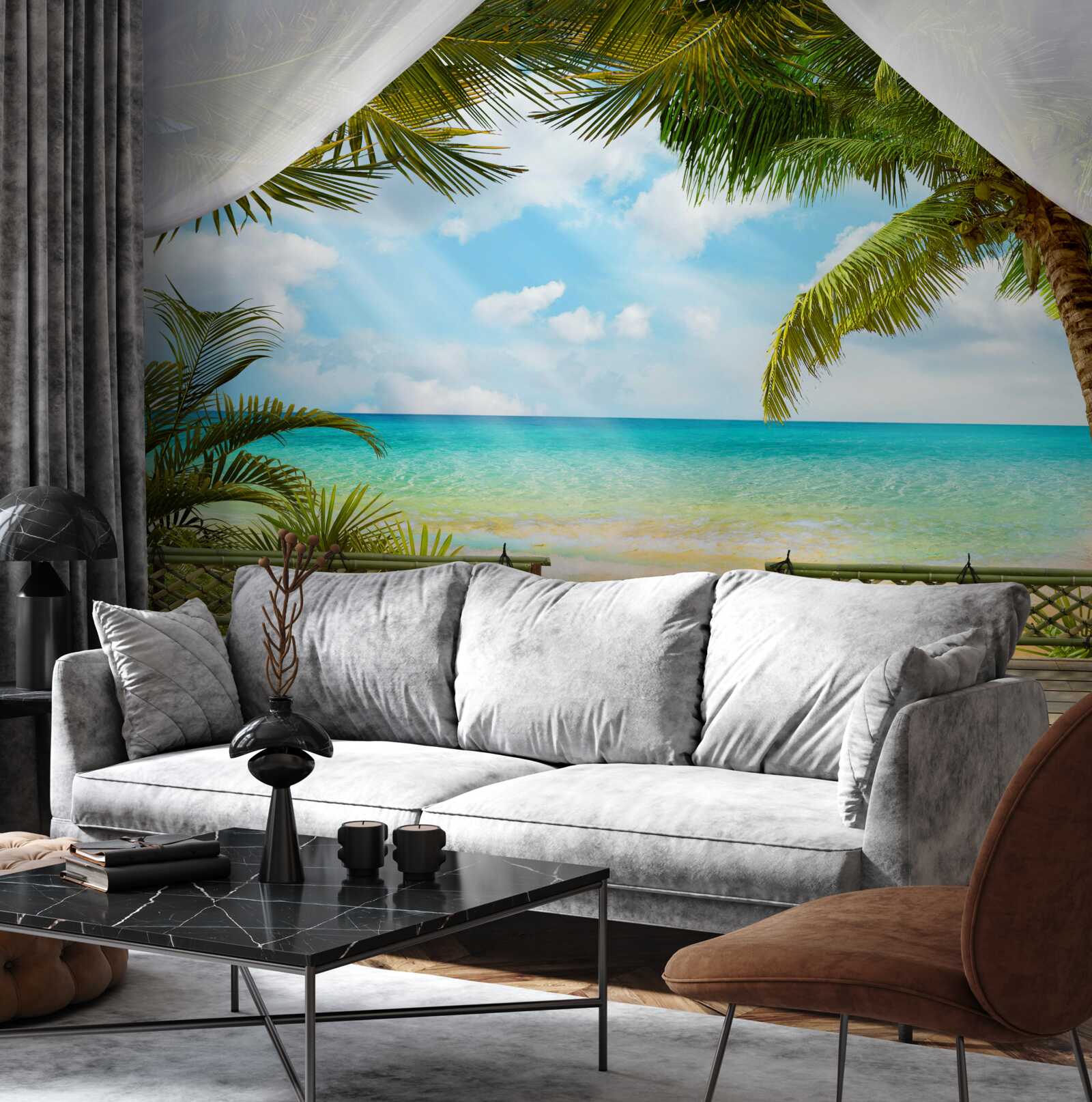 Fototapet vedere pitorească la mare