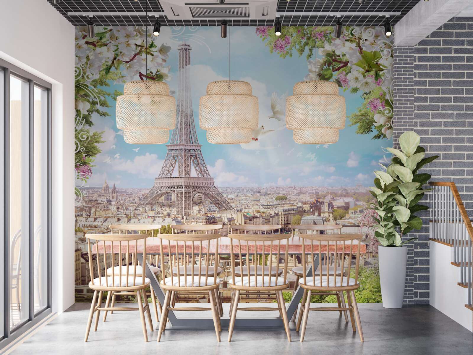 Fototapet grația și farmecul Parisului