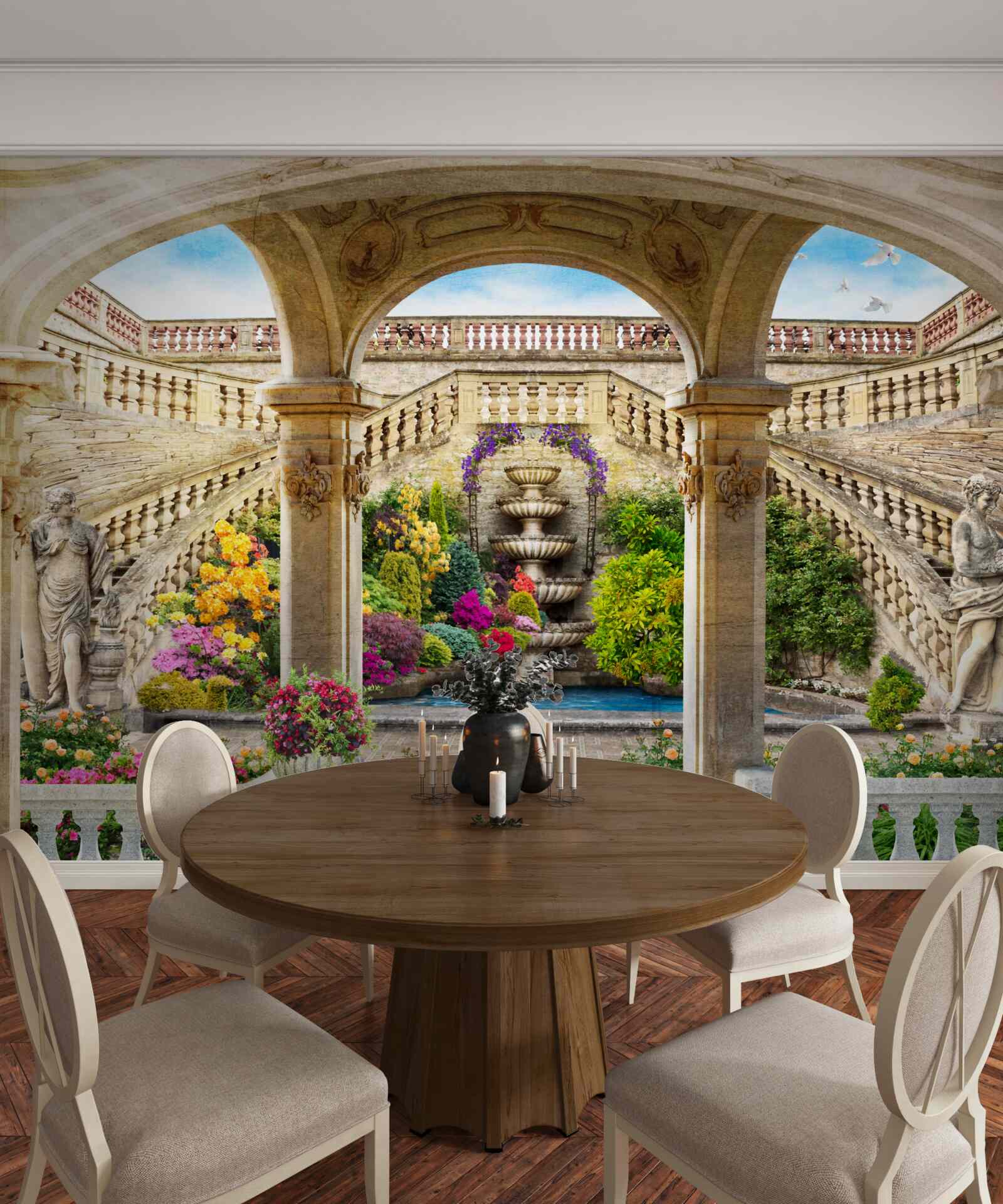 Fototapet această fântână cu statuile sale magnifice