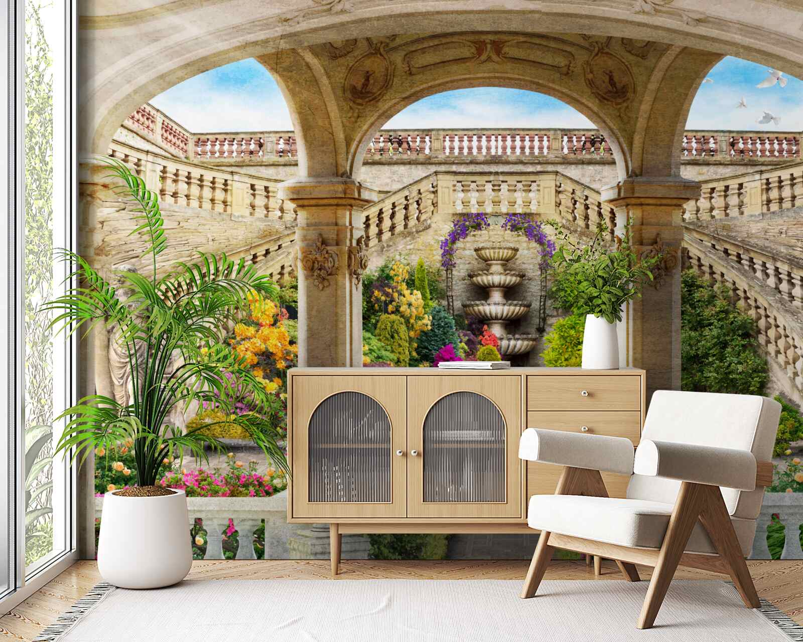 Fototapet această fântână cu statuile sale magnifice