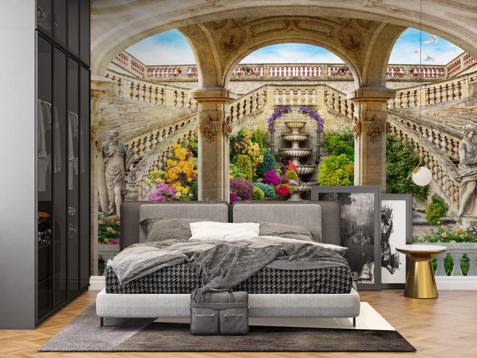 Fototapet această fântână cu statuile sale magnifice