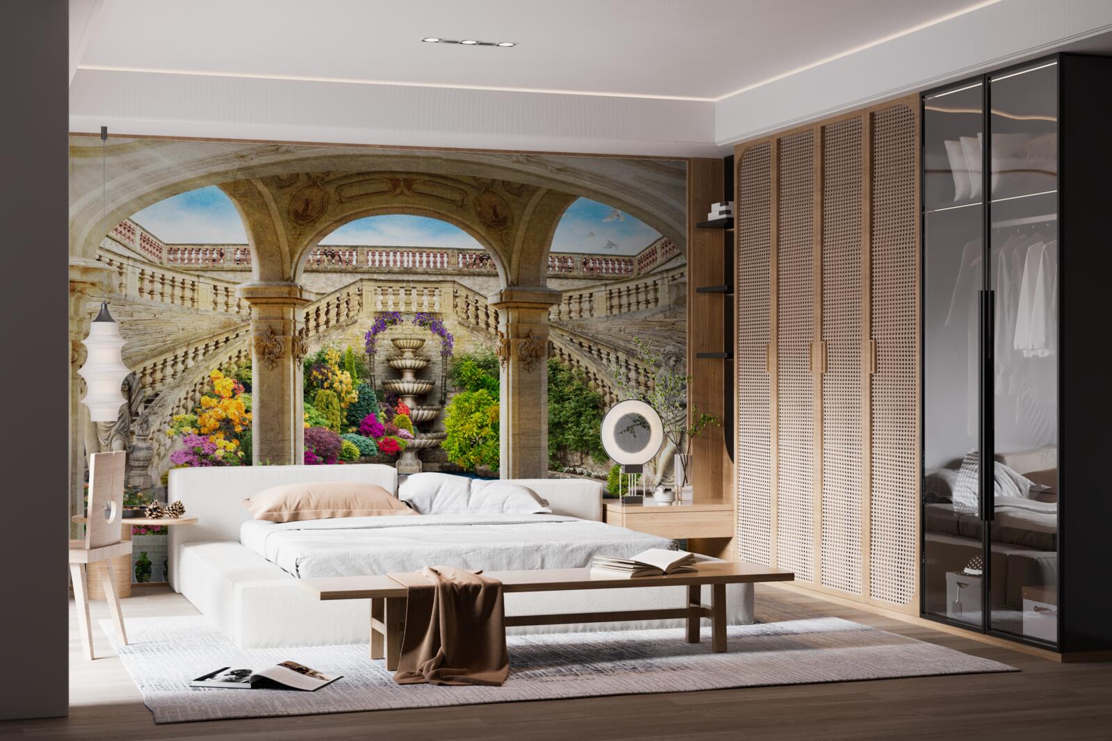 Fototapet această fântână cu statuile sale magnifice